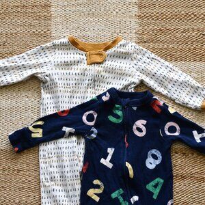 Honest Baby, Old Navy footed onesies